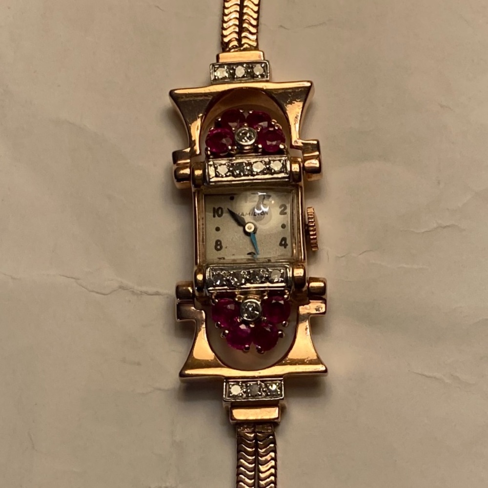 Ruby Hamilton Watch. Still Running - image 2